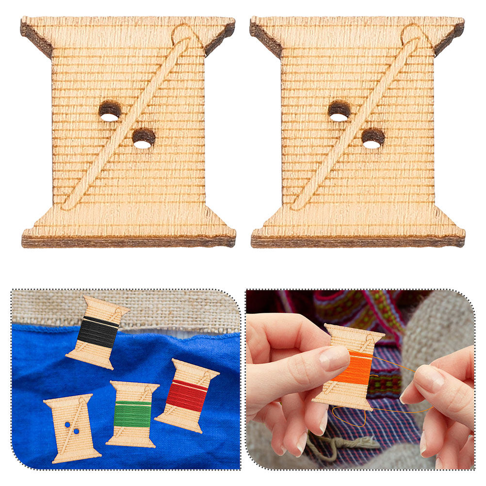 Embroidery Craft - 100 piezas de tablas de madera