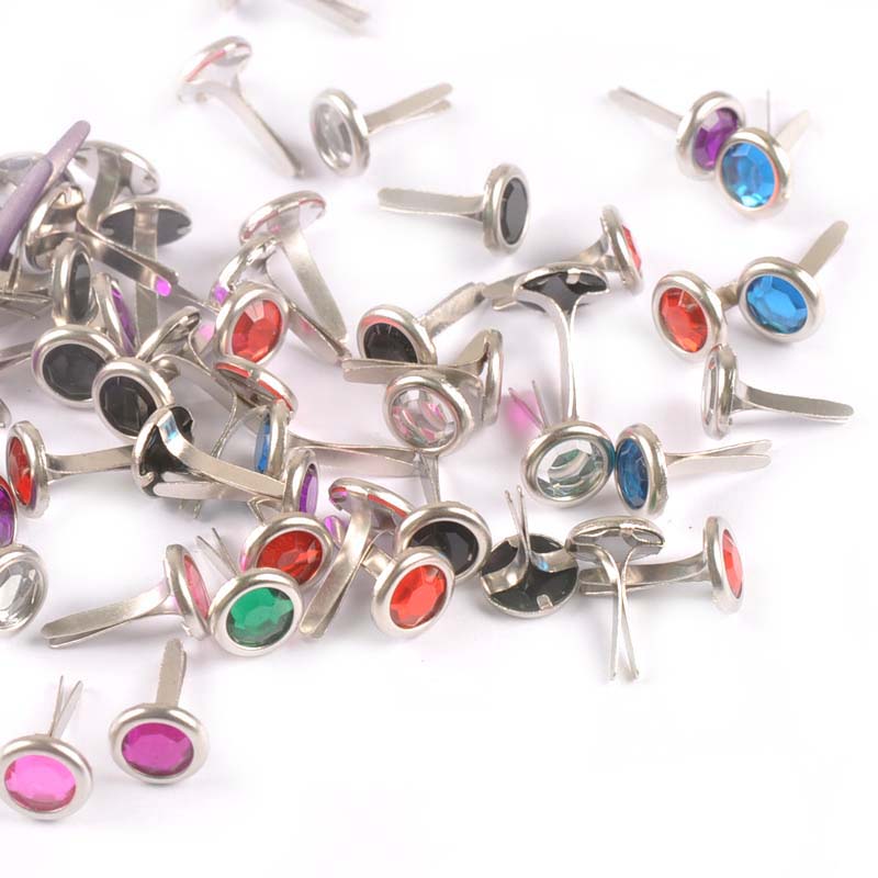 50 piezas de brads de diamante - Embellishments For Scrapbooking reseña y precio