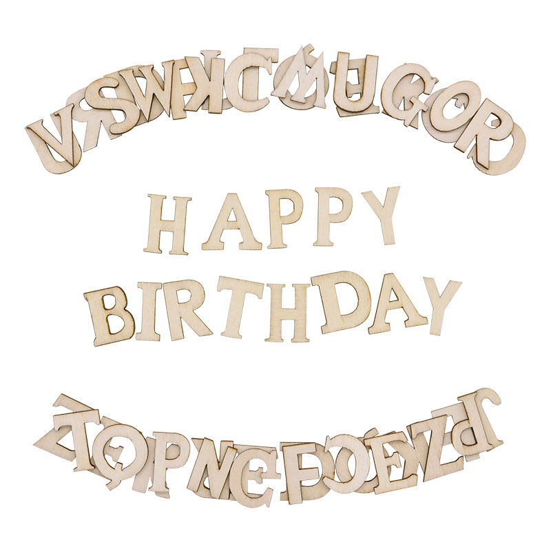 Letras del alfabeto de madera  - Craft Embellishment reseña y precio