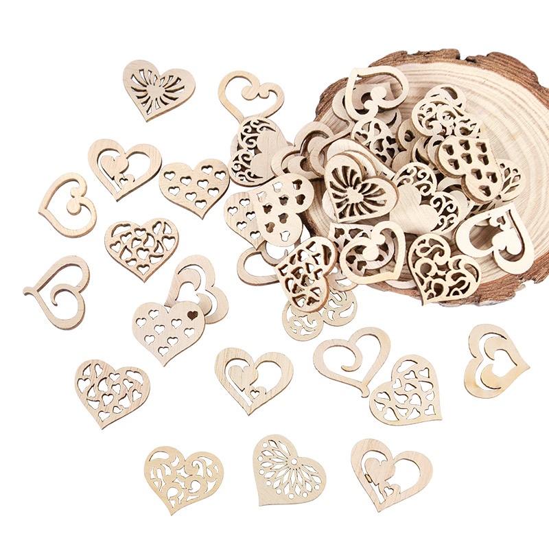 50/100 Uds. Patrón de corazón  - Craft Embellishment reseña y precio