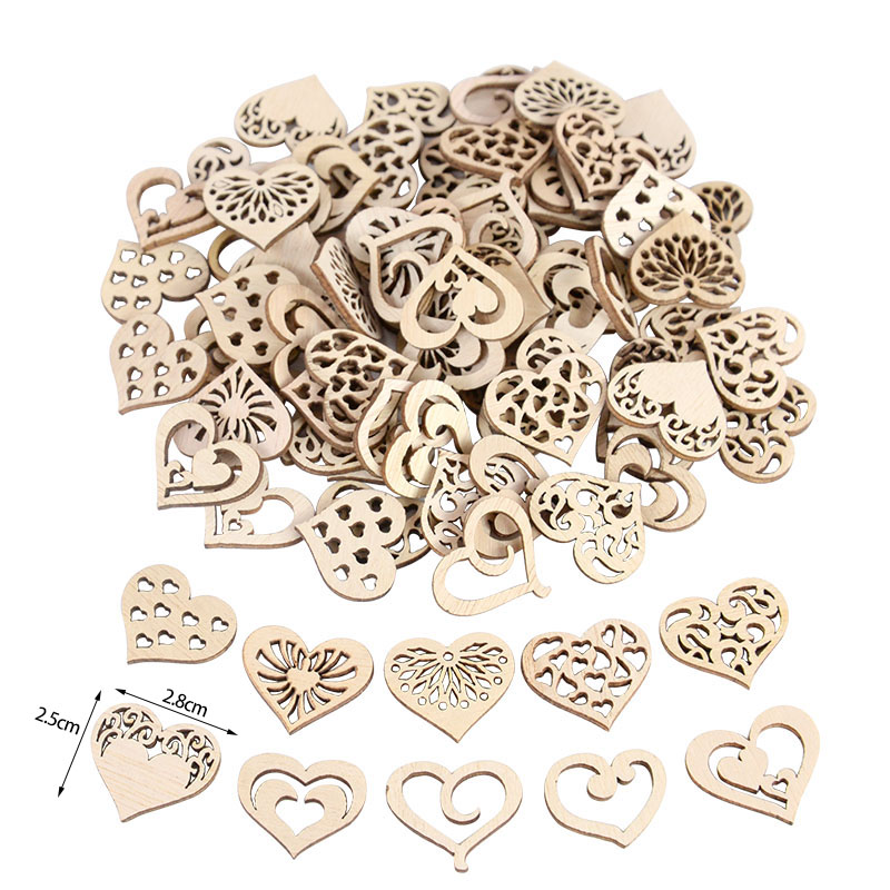 50/100 Uds. Patrón de corazón  - Craft Embellishment reseña y precio