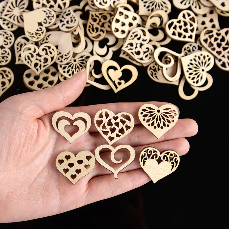 50/100 Uds. Patrón de corazón  - Craft Embellishment reseña y precio