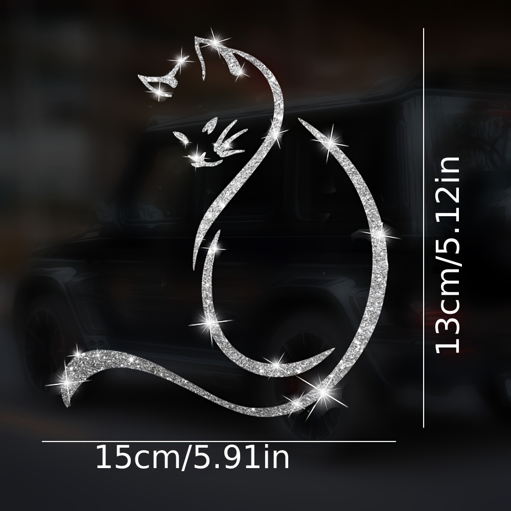 1 unidad de pegatinas de coche - Glitter Vinyl Roll reseña y precio
